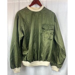 True Vintage 60s Peters Whaler Pullover Windbreaker Army Green sz L